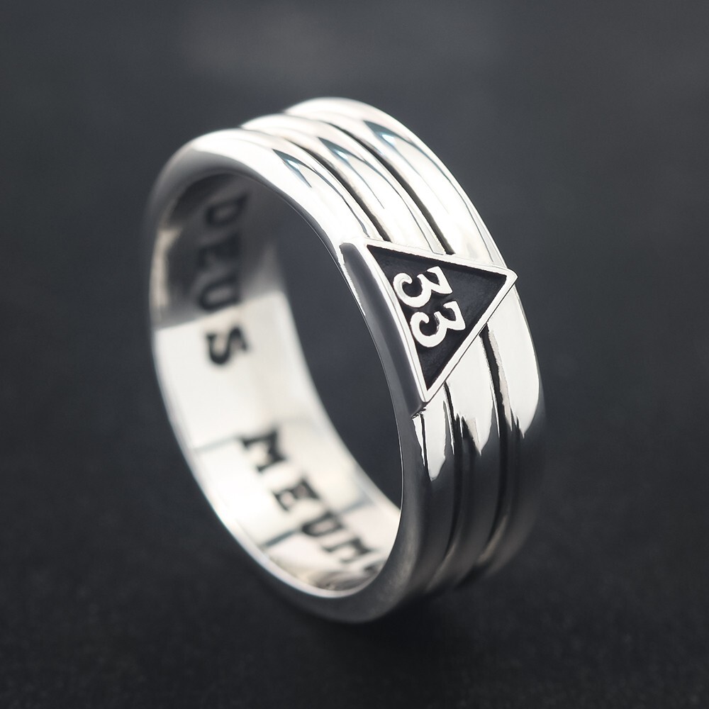 Scottish Rite 33 Degree Freemason Masonic Sterling Silver Ring | eBay