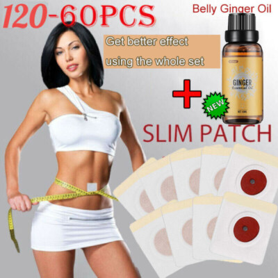 120-60PCS Slim Patch Weight Loss Slimming Diets Pads Detox Burn Fat Adhesive US