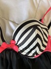 Victoria's Secret Tan & Black Lace Nightie Babydoll Lingerie  Size S 34 B — photo 3
