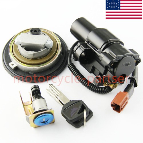 Ignition Switch Fuel Gas Tank Cap Lock Set For Honda CB500 CB500F CB500X CBR500R - Picture 3 of 6