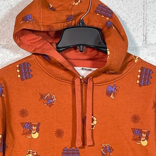 Marmot Women's Printed Dj Javier Hoodie orange, Medium - Picture 3 of 8