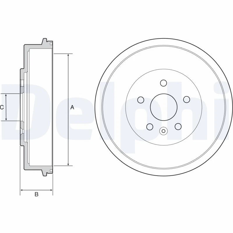 2x BRAKE DRUM BF553 FOR CHEVROLET L2B 1.5L LDE 1.6L 4cyl CRUZEA 14 NETLDD 1.4L - Image 2 of 4