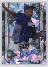 2021 Leaf Metal Draft Silver Crystals Irving Carter #BA-IC1 Auto 8y6