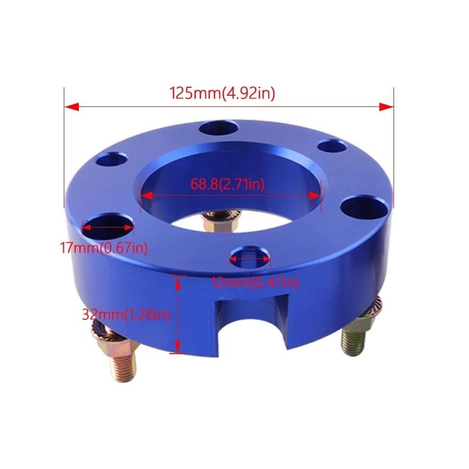 For GUN125 Toyota Hilux XZ 32mm Coil Strut Front Shock Leveling Spacer Lift Kit Foto 2 de 4