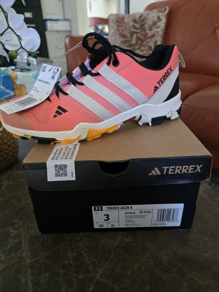 Adidas Terrex AX2R CF Azul Niños Zapatos de Senderismo Unisex Foto 2 de 4