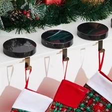4 Pcs Christmas Stocking Holders Mantle Fireplace Hooks Xmas Hangers Heavy Duty