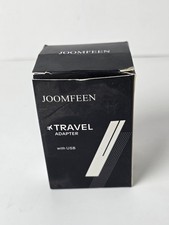 JOOMFEEN Universal Travel Adapter All in One Worldwide Wall Charger 2 USB Black