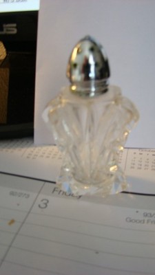 Vintage Salt Saker Fostoria American Clear Glass Salt Shaker