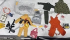 Vintage GI Joe Adventure Team Clothing Lot Smoke Jumper Scuba High Voltage Etc.