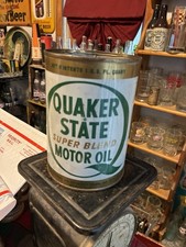 Ancien bidon d'huile Quaker State Qt