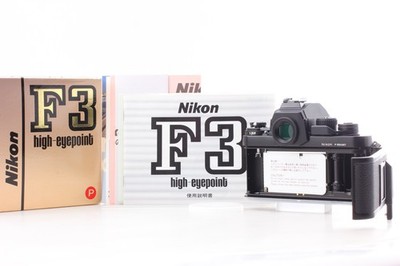 S/N 902xx MF-6b [Unused in Box] Nikon F3 HP P Press Film Camera Black From JAPAN
