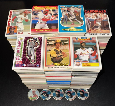 #ad #ad 2047 Ozzie Smith St. Louis Cardinals amp; SD Padres BULK Lot Base Inserts Oddball $350.00