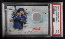 2020 Topps Holiday WalMart Mega Box Relics Willson Contreras PSA 9 MINT 0ji1