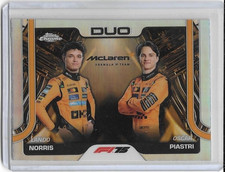 2025 Topps Chrome Formula 1 Lando Norris Oscar Piastri DUO Refractor #166