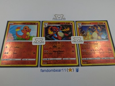 CHARMANDER CHARMELEON CHARIZARD REVERSE HOLO 2020 Vivid Voltage