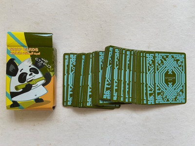 Bär Snap Kartenbox Etihad Airways im Flug Kinder Spiele Pack Tasche Aktivitäten