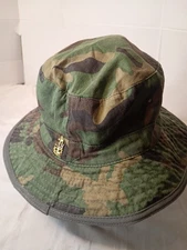 Military Camouflage Hat With USN Anchor Pin.  A-18