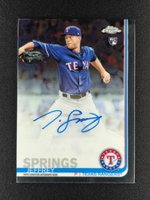 Jeffrey Springs 2019 Topps Chrome On-Card RC ROOKIE AUTO ATHLETICS e