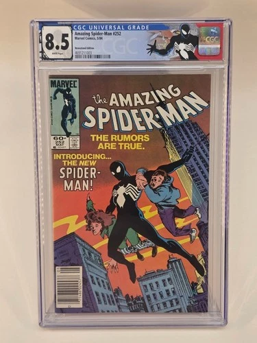 Amazing Spider-Man #252 CGC 8.5 WP (1984) News🔑 1st Black Costume/ Symbiote