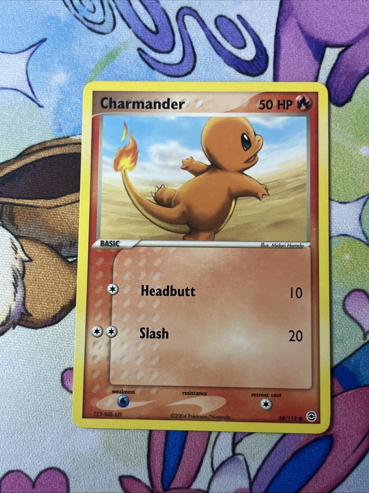 Charmander - 58/112 - Common Fire Red and Leaf Green Pokemon NM
