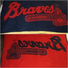 Atlanta Braves Biederlack Stadium Throw Blanket 56 x 50 Made in USA
