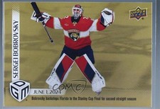 2023-24 Upper Deck Game Dated Moments Playoffs Gold /100 Sergei Bobrovsky #112