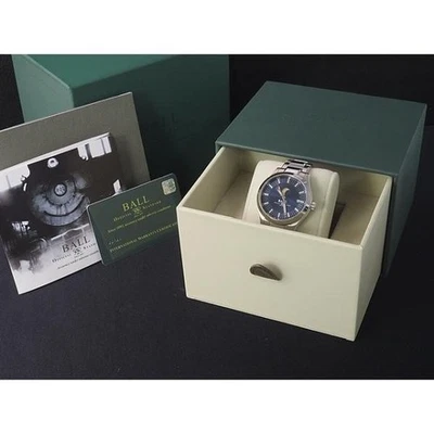 BALL Uhr Ingenieur II Mond Phase NM2282C-SJ-BE Blau Dial 41mm Auto Datum Herren - Bild 1 von 4