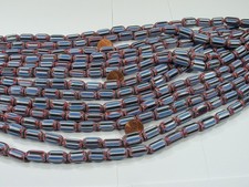 15 Strands 15" India Handmade Chevron Glass Beads Wholesale Bulk Lot BK-07   