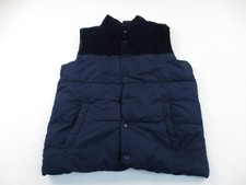 Old Navy Vest Boys Size 2XL 18 Plus Blue Zip Outdoor Pockets Zip Puffer