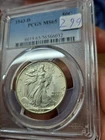 1943-D Walking Liberty Half Dollar PCGS MS65 - Beauty