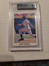 1990 Leaf Frank Thomas RC Rookie #300 BGS 8.5 RC White Sox The Big Hurt Sharp+++