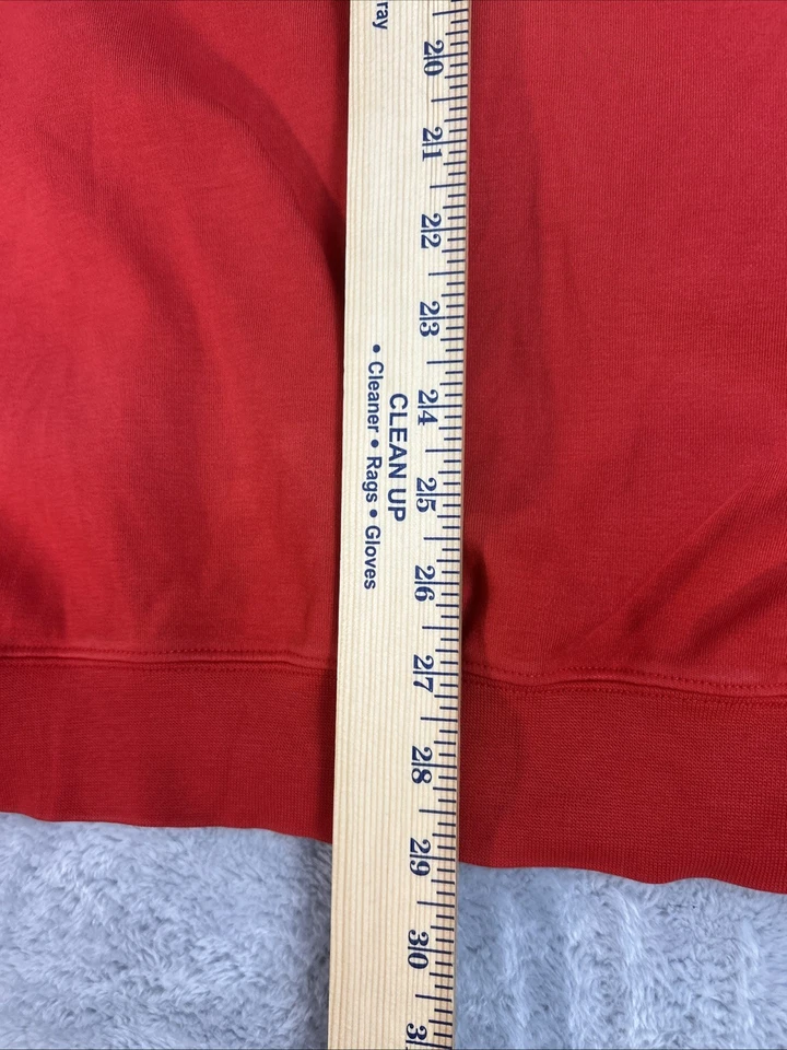 Chaleco Fairway & Greene 1/4 Cremallera Hombres Golf Top Rojo Talla L 100% Algodón Pima Cuello Simulado Foto 3 de 4