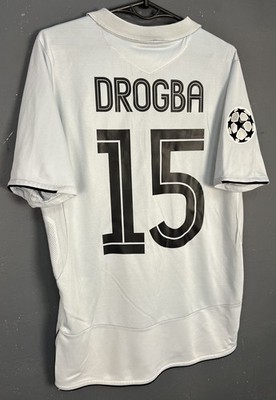 MENS FC CHELSEA 2005/2006 DIDIER DROGBA UEFA SOCCER FOOTBALL SHIRT