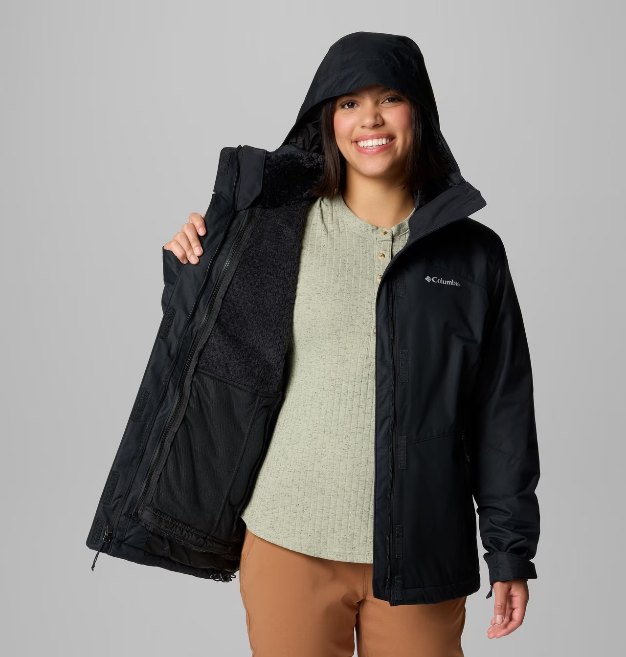 Columbia Bugaboo III 3-in-1 Fleece Interchange Jacket, Black image 8
