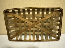 Long panier à tabac 24"x15" bois
