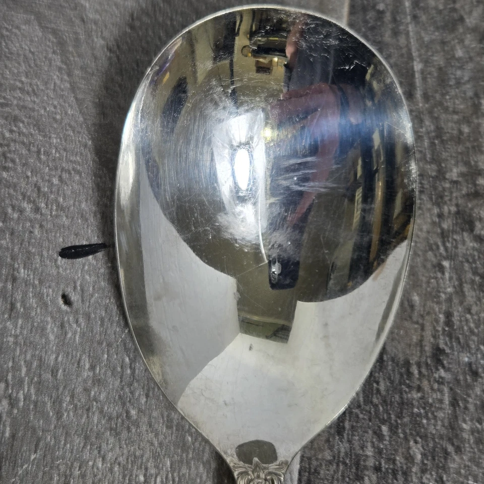 Juego de cuchara y tenedor para servir vintage WM Rogers Mfg Co plato extra original Rogers Foto 3 de 4