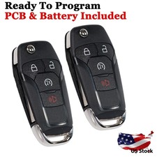 2 Flip Remote Key Fob For Ford F-150 2015 2016 2017 2018 2019 2020 164-r8134