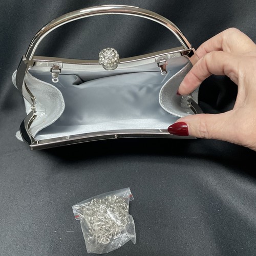 Pochette da donna borsa da sposa borsa da sera borsa damigella d'onore borsa elegante - Foto 3 di 5