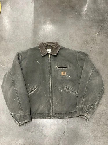 Vintage Distressed Green MOS Carhartt Men’s Detroit 90’s Big Patch Rare video thumbnail
