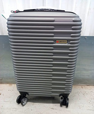 28 LANCSPORT Grey Hard Shell Spinner Suitcase, 4 Wheels, Unisex Adult