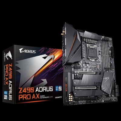GIGABYTE Z490 AORUS PRO AX WiFi motherboard LGA1200 DDR4 ATX Tested 