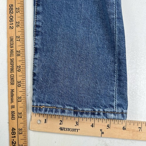 Jeans Levi’s 512 Big E Premium Usados en Excelente Condición Para Hombres 32x34 Azul Ajustado Denim Cónico Elástico - Imagen 4 de 13
