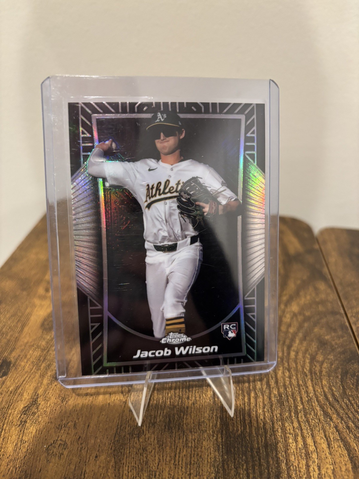 2025 Topps Chrome - Jacob Wilson #SE-11 Shadow Etch (RC) Athletics Case Hit
