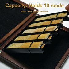 Wood Reed Case Clarinet Saxophone Guard Alto Tenor Sax Reeds Holder Organizer