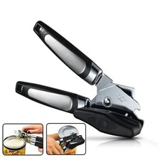 Tin Can Opener Heavy Duty Stainless Steel Cutter Easy Comfy Handle Grip Kitchen