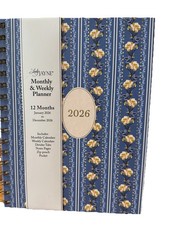 Lady Jayne Monthly & Weekly Planner 12 Months Jan-Dec 2026 Monthly, Weekly Plan
