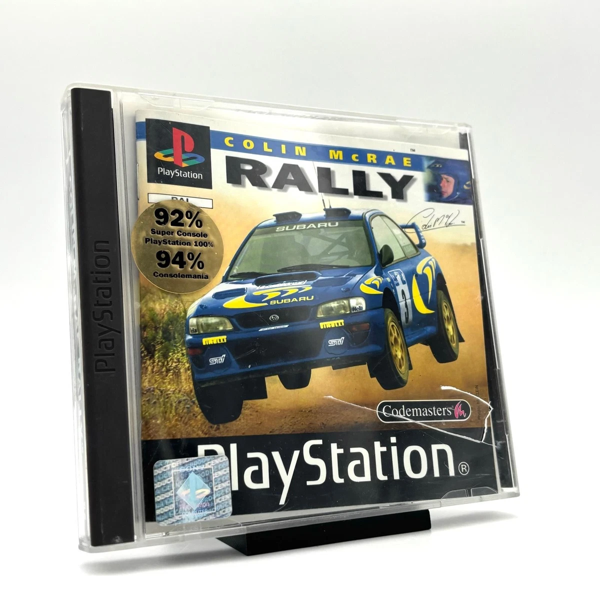 COLIN MC RAE RALLY SONY PLAYSTATION 1  PS1  PAL-FR  COMPLETE Good Condition Overall 5024866240276
