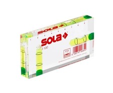 Sola R 100, nivel de bolsillo, nivel de acrílico, dim. 100x50x15 mm. Hecho en Austria.