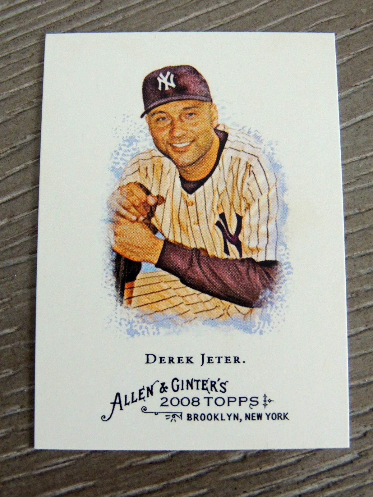 DEREK JETER  2008 TOPPS ALLEN & GINTER CARD #120    N.Y. YANKEE HOF
