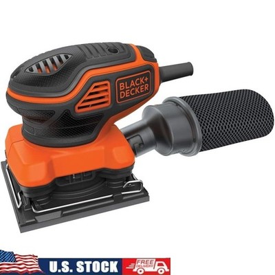 2.0 Amp Electric Orbit Sander 1/4 Sheet Handheld Dust Collection Power Tool New